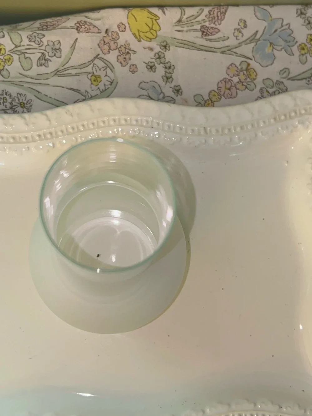 3/4 frosted glass oil lamp chimney/hurricane shade 10in tall